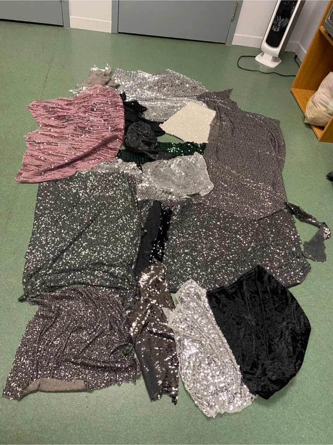Sequin Fabric Pieces