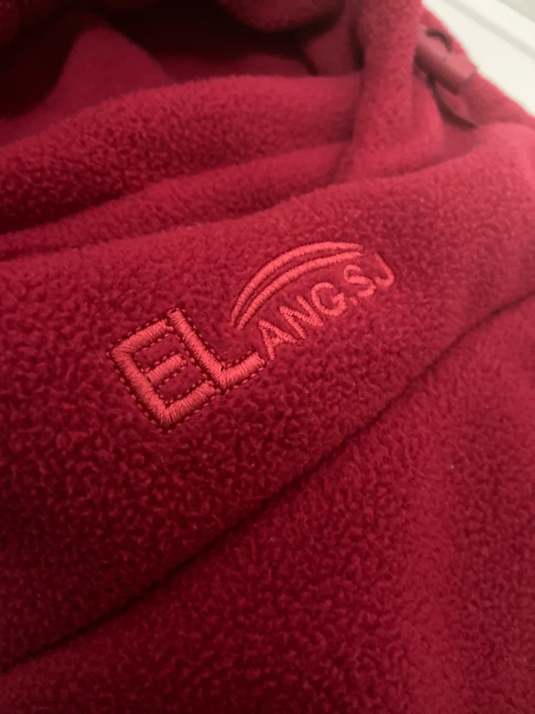 ELANG.SJ Red Fleece Full Face and Neck Cover Hood image indicator(2)