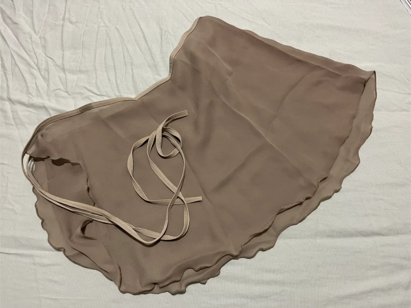 Ballet Wrap Skirt - Beige & Navy