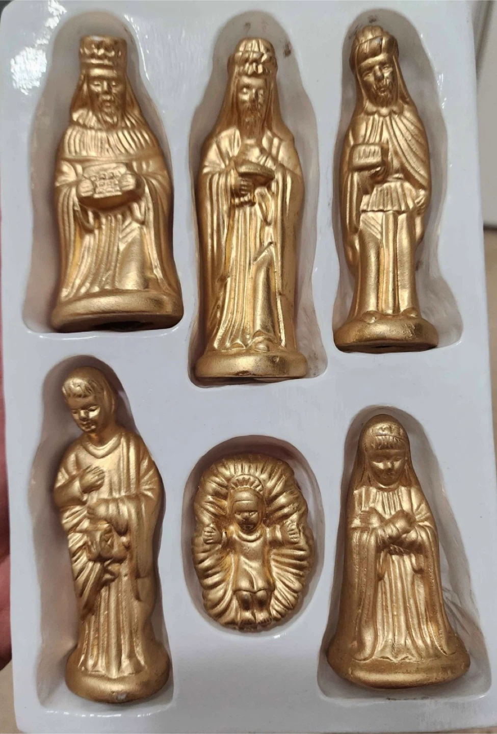 #Cleanout- Vintage Nativity Set, Gold Colour - photo 2