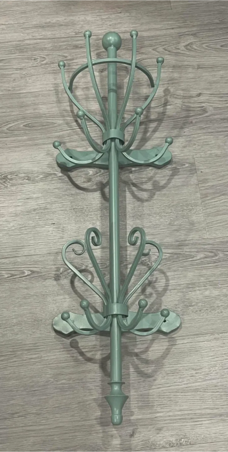 #Cleanout- Mint Green Coat Rack