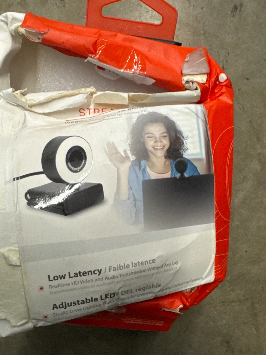 Helix Streamled Webcam with LED Ring Light - New