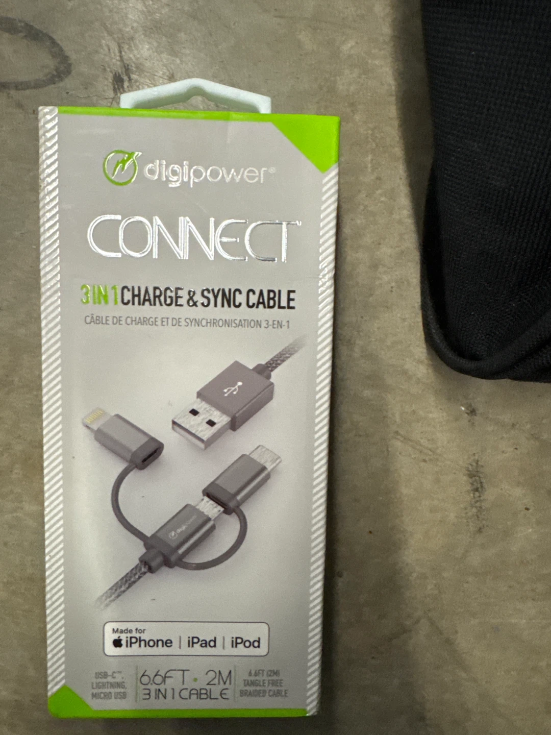 Digipower Connect 3in1 Charge & Sync Cable - New! - photo 2