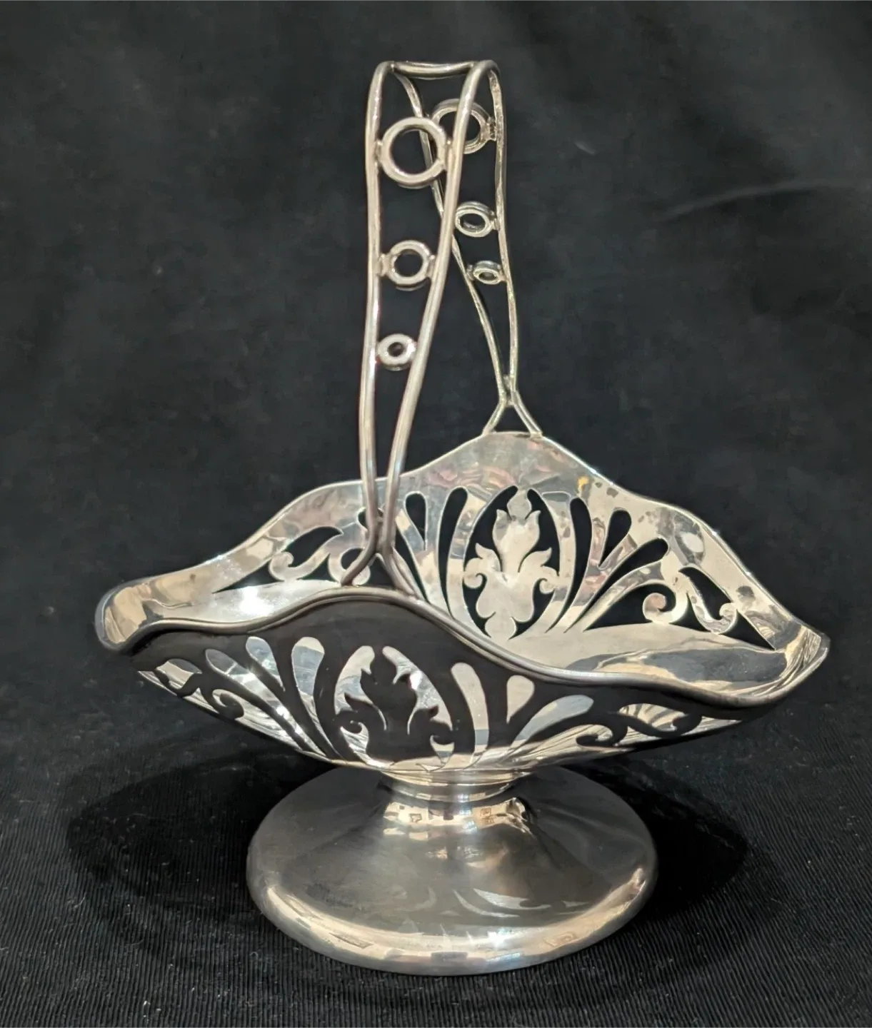 #Cleanout- Vintage Silver Plated Bonbon Basket