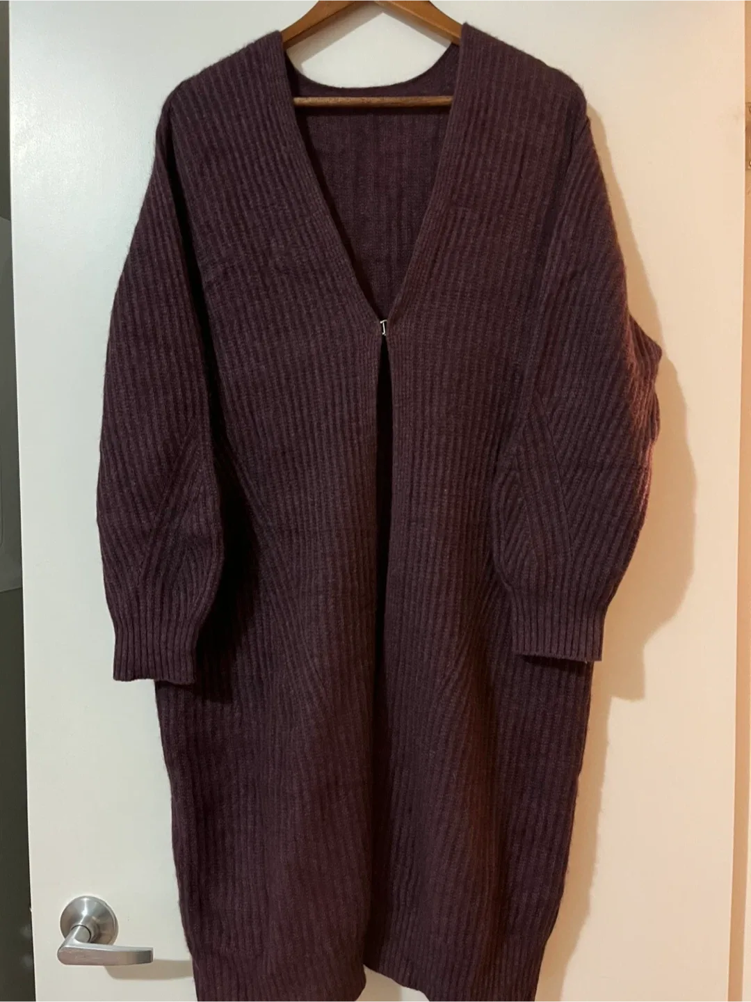 Purple Long Cardigan - Size M