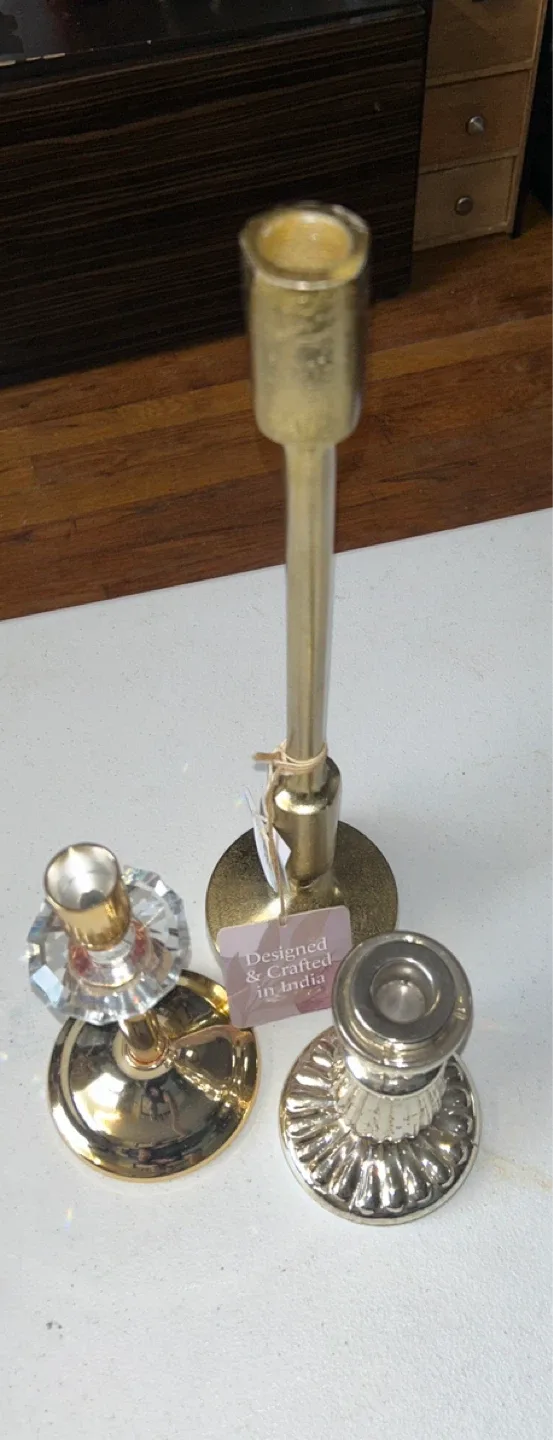 Set of 3 Decorative Candle Holders