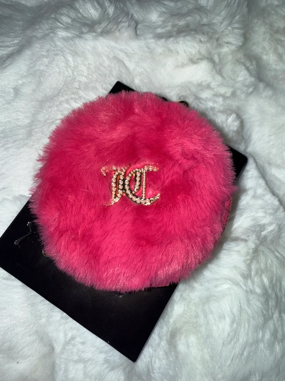 #Cleanout Juicy Couture Pink Faux Fur Coin Purse - New