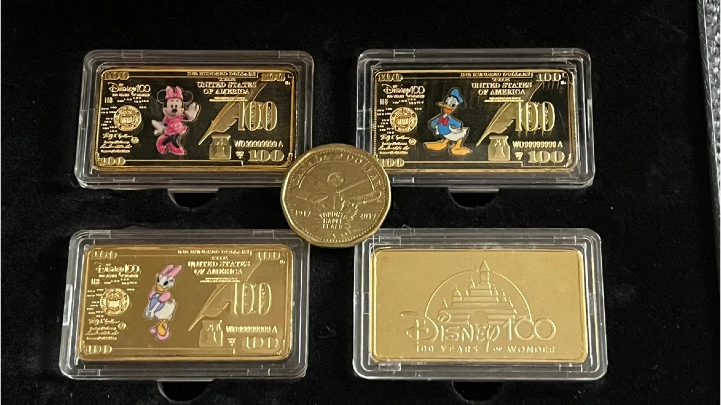 #Cleanout   Disney 100 Years of Wonder Gold Plated Bills