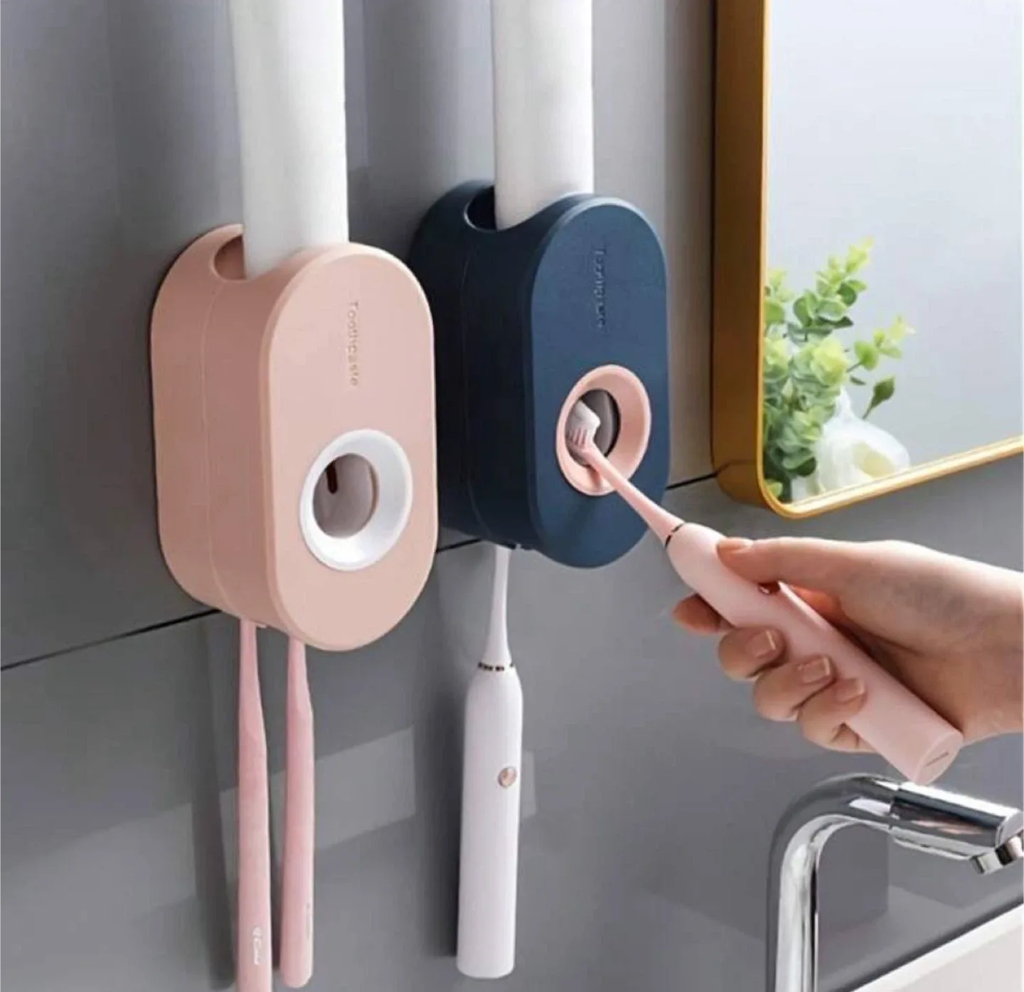 Wall-Mounted Toothpaste Dispenser – Dark Blue image indicator(4)