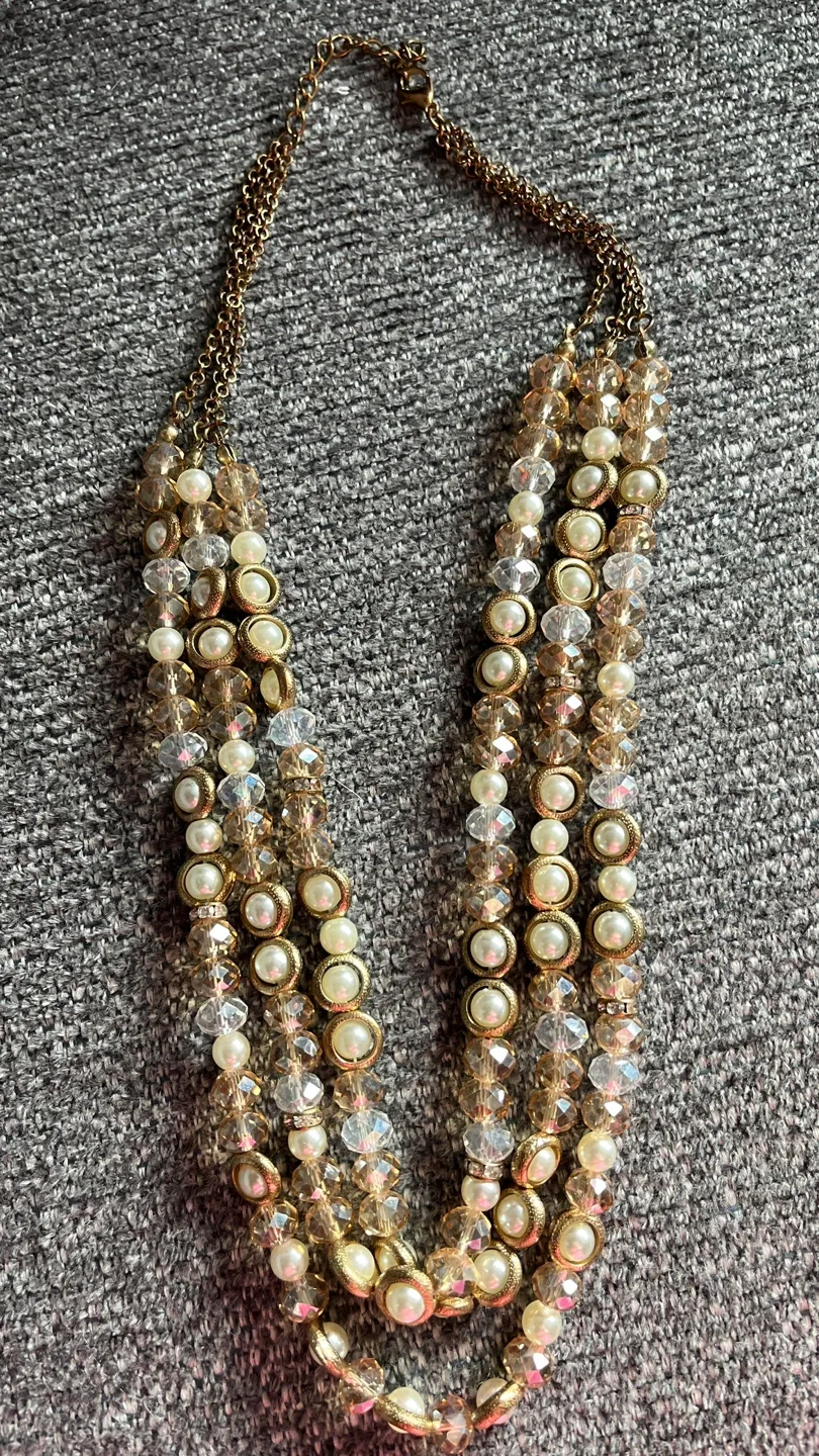 #Cleanout   Vintage Beaded Layered Necklace