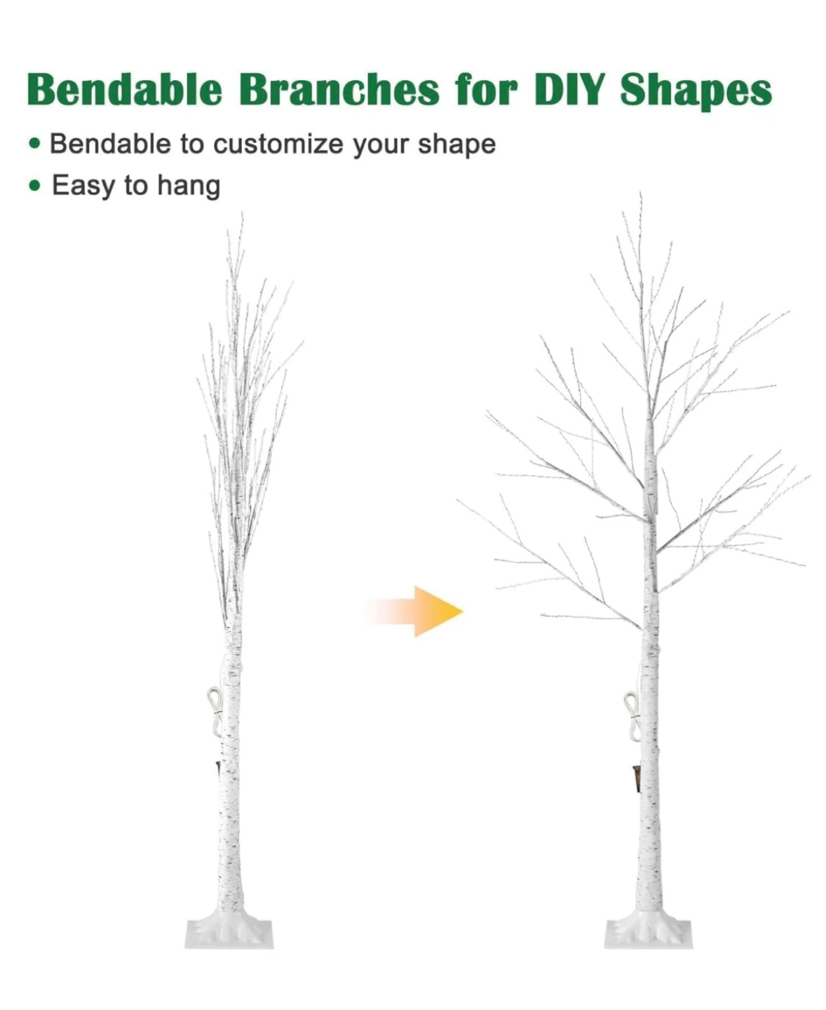 6FT LED Lighted Birch Tree - photo 4