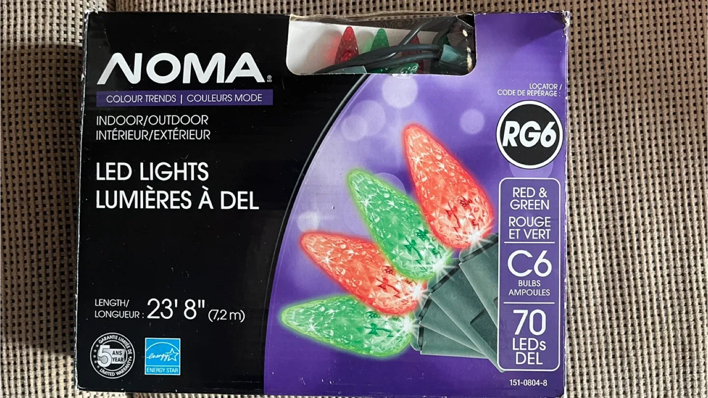 #Cleanout   Box of LED Christmas lights brand new