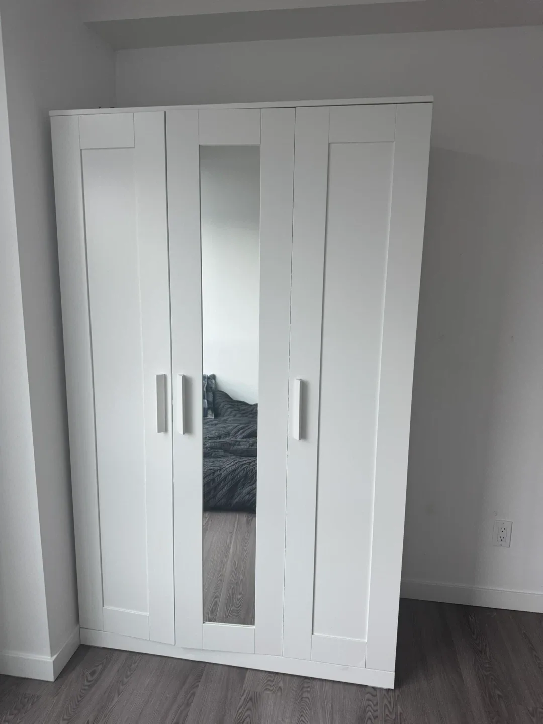 White Ikea Brimnes Wardrobe