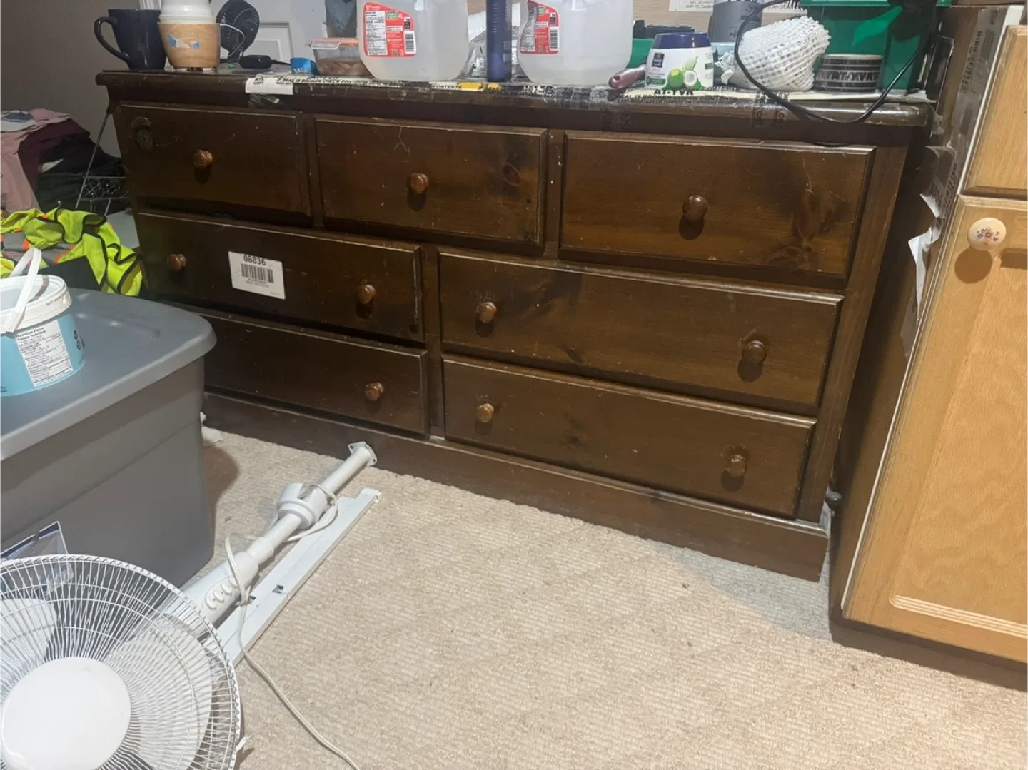 Brown Wood Dresser only 40 dollars