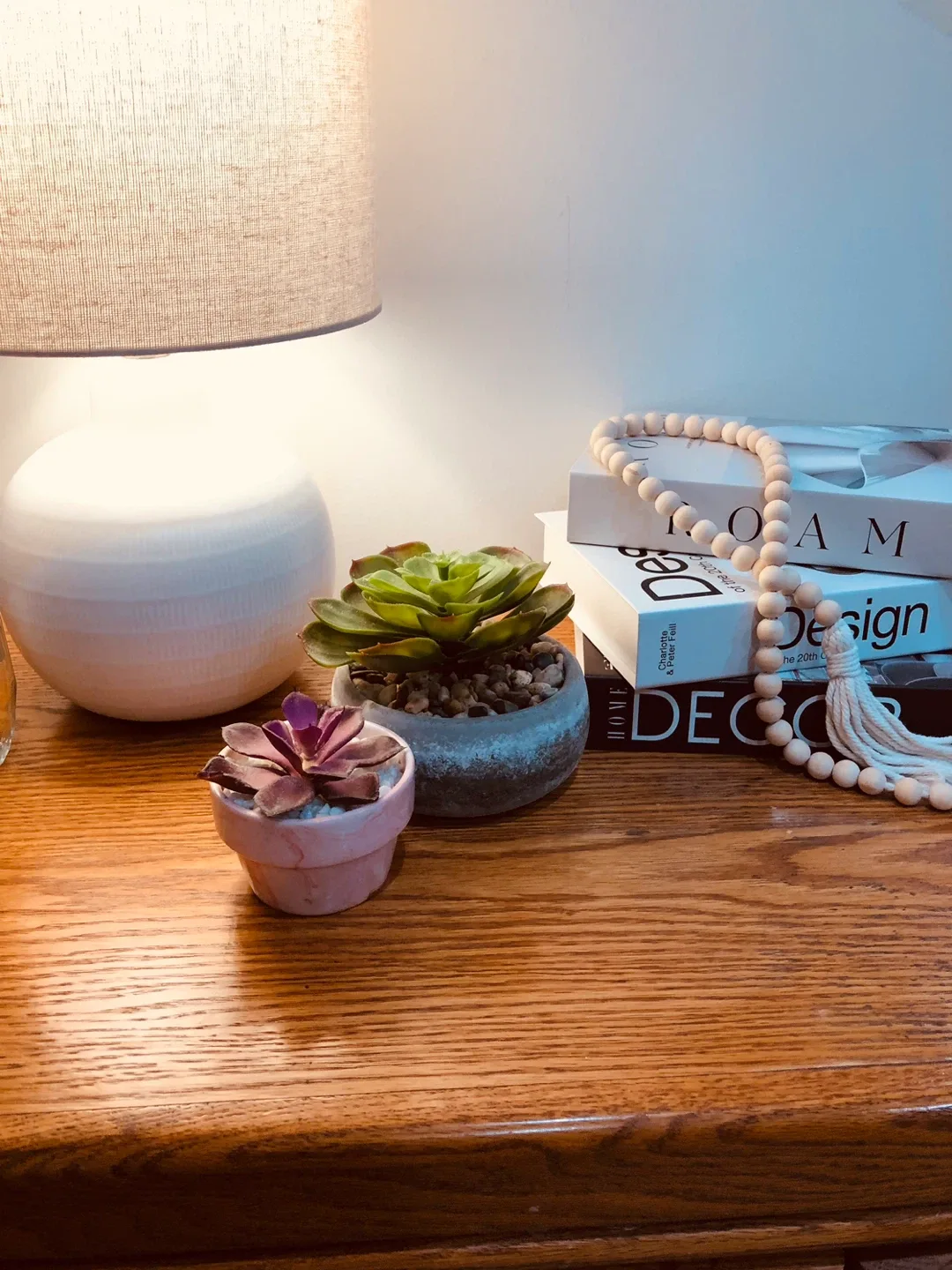 Two Small Artificial Succulents in Pots