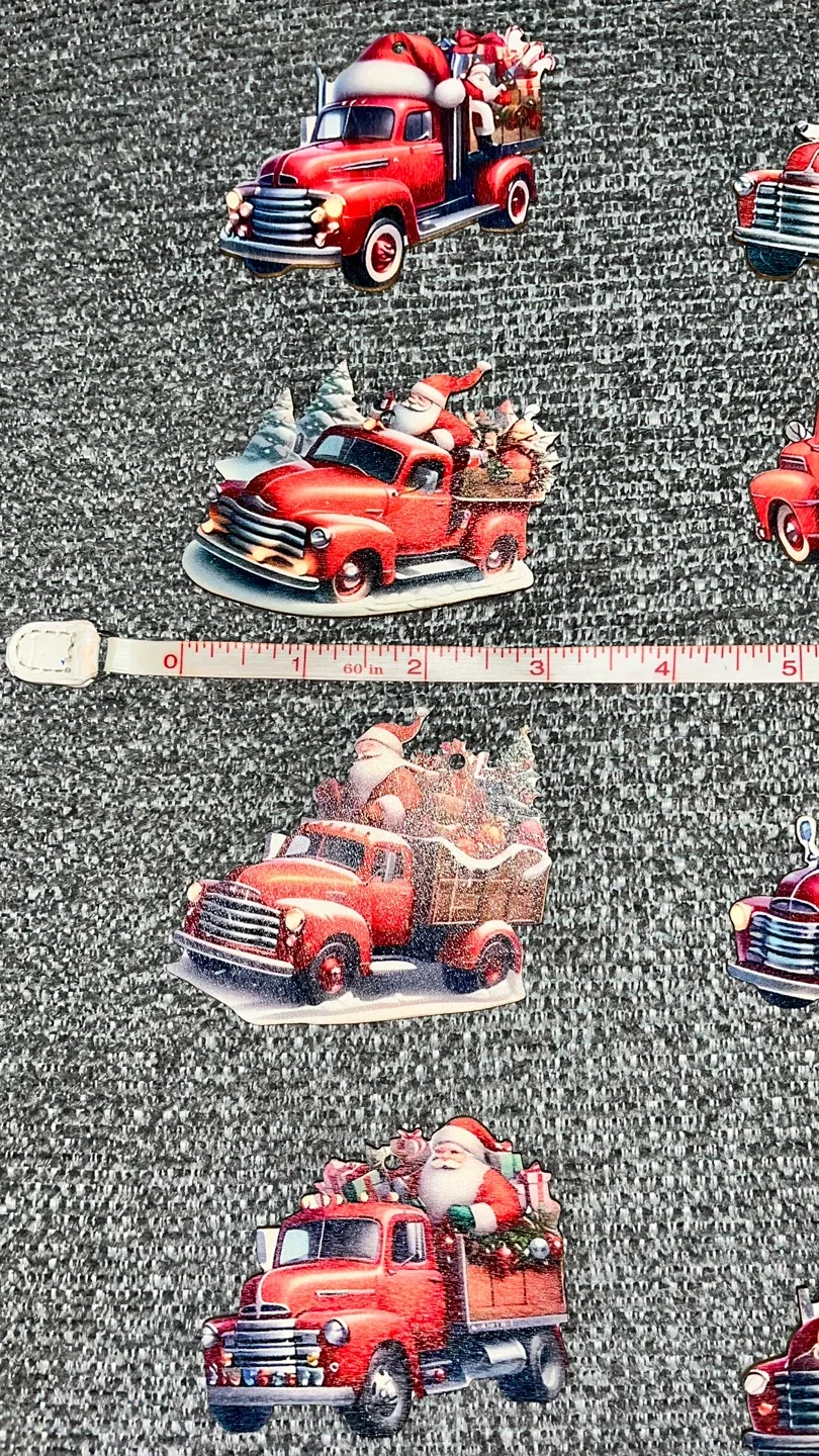 #Cleanout   Christmas Truck Wooden Ornaments image indicator(2)