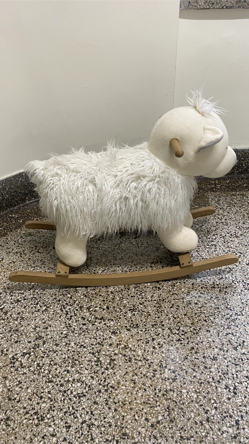 Restoration Hardware Wooly Plush Rocker Bear - photo 2