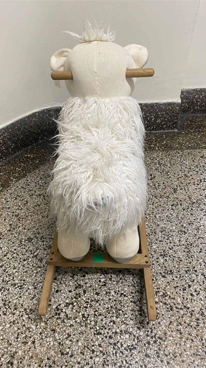 Restoration Hardware Wooly Plush Rocker Bear - photo 3