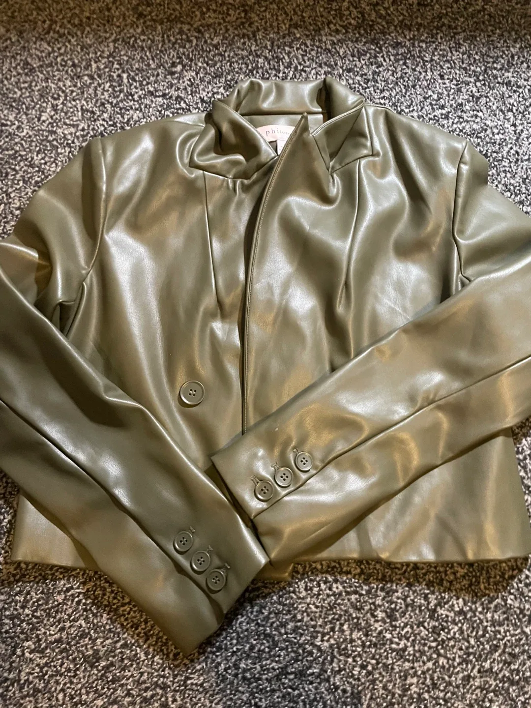 Philosophy Republic Clothing Olive Green Jacket - Size 8