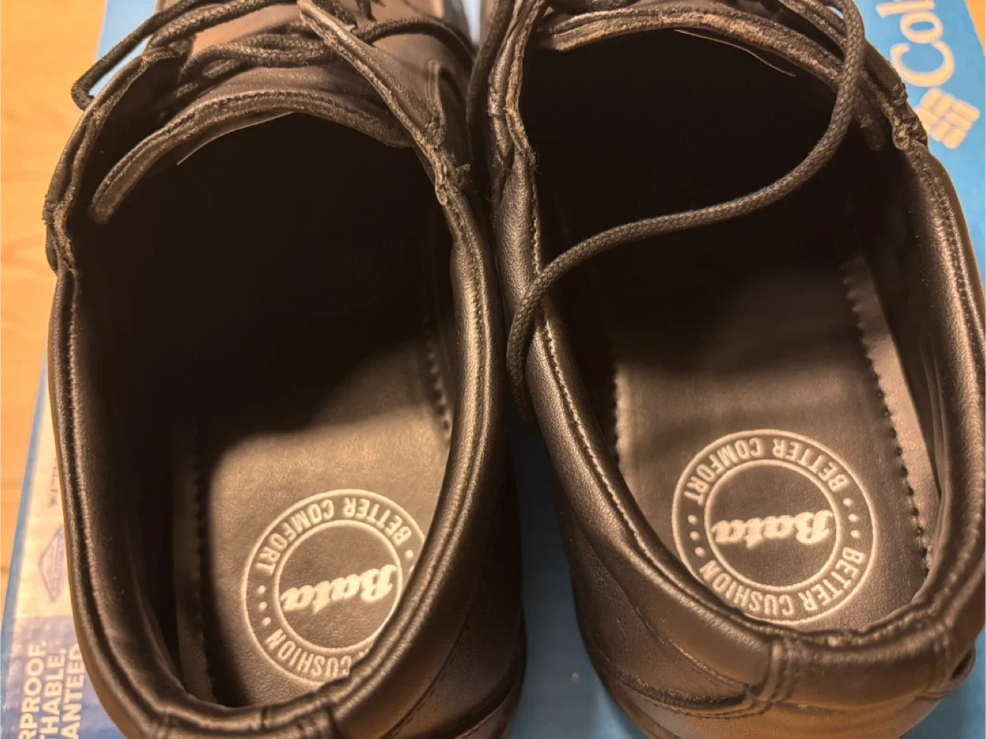 Bata Black Leather Shoes - US Size 7.5 image indicator(2)