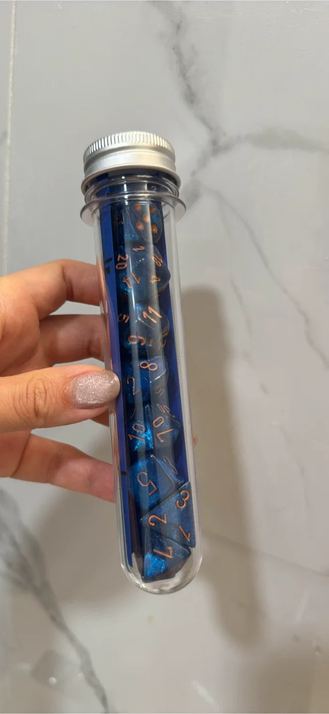 Chessex Borealis Midnight Dice Set