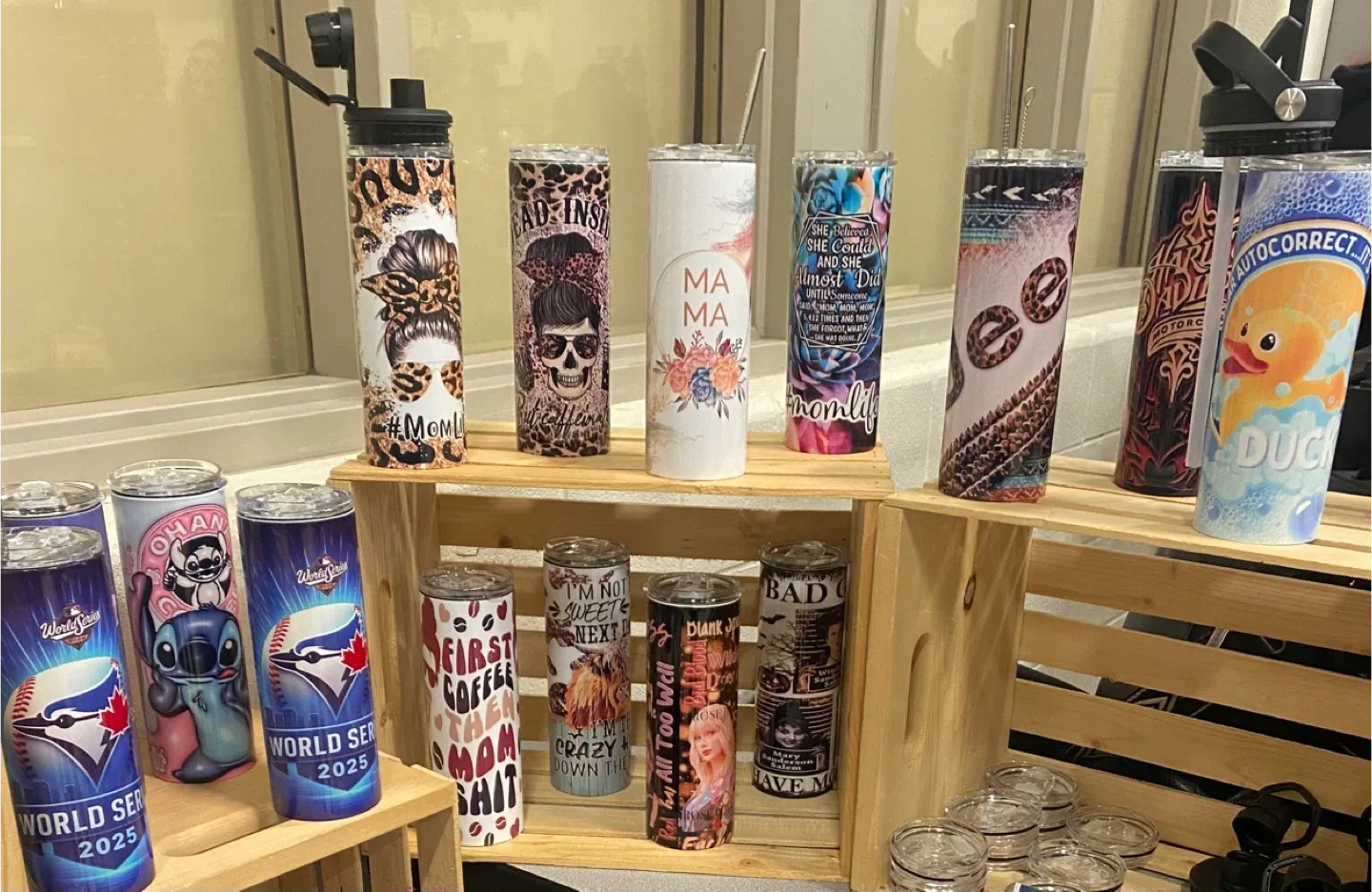 Variety of Custom Tumblers!