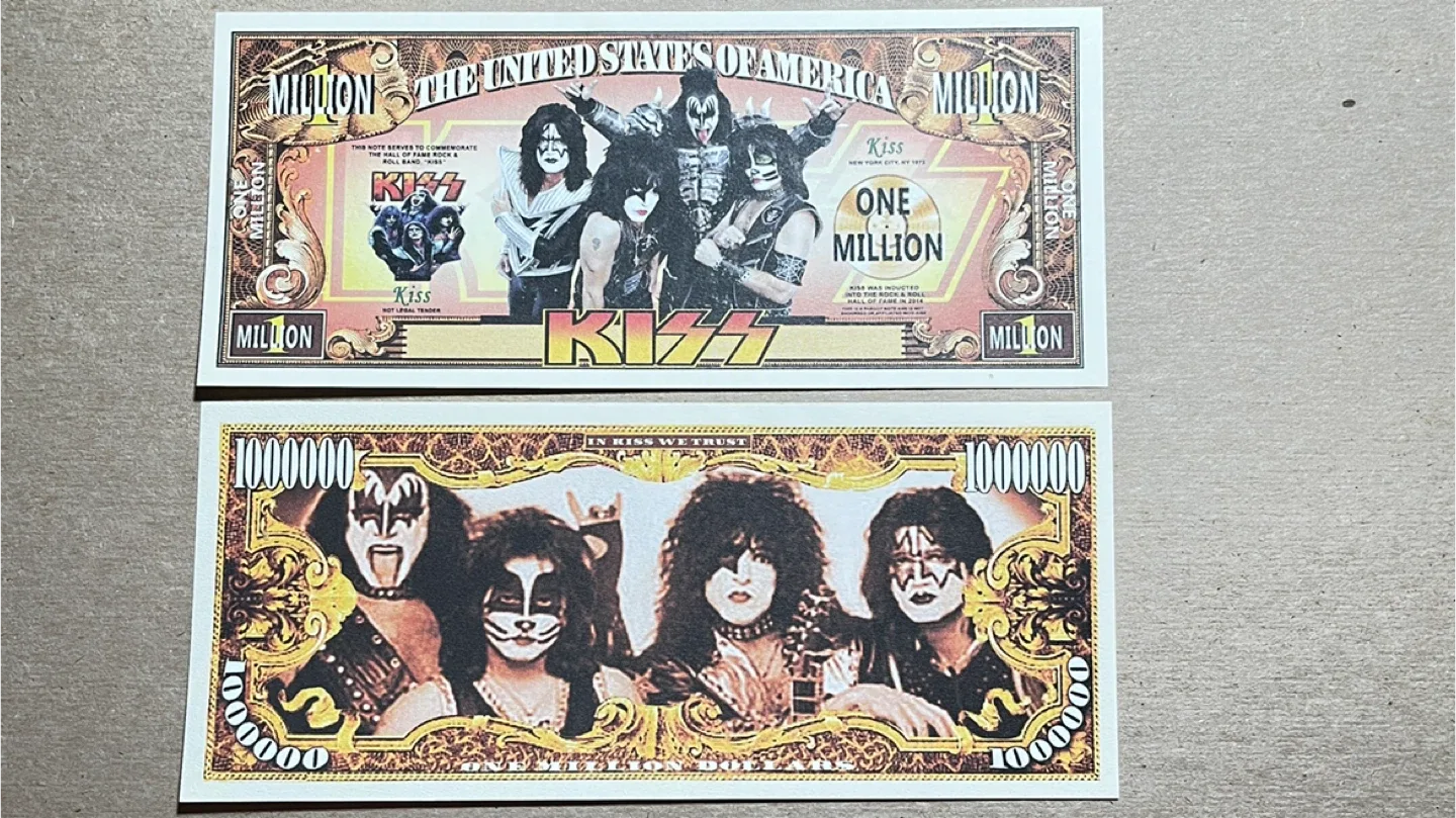 #Cleanout  KISS Million Dollar Bill Collectible