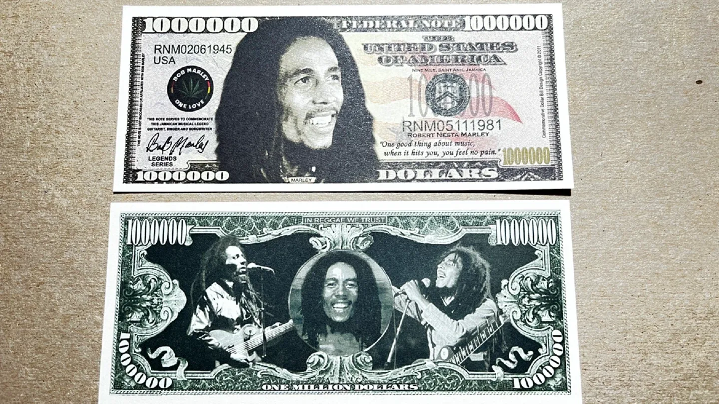 #Cleanout Bob Marley Million Dollar Bill - Legends Series