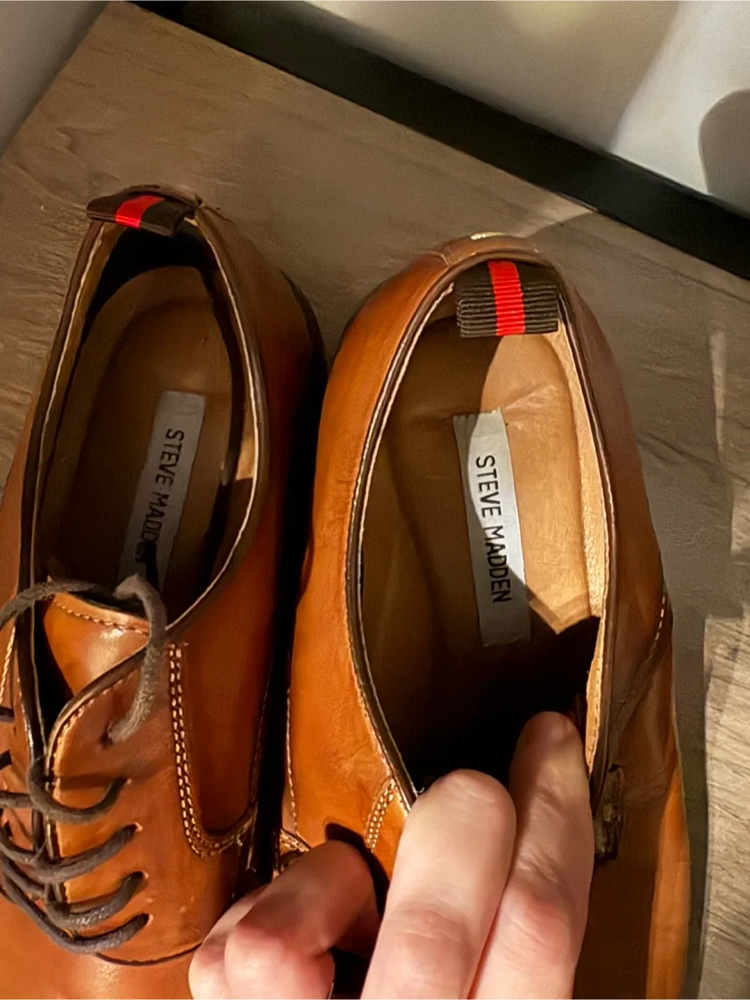 Steve Madden Kinetic Men's Leather Dress Shoes - Size 10.5 image indicator(4)