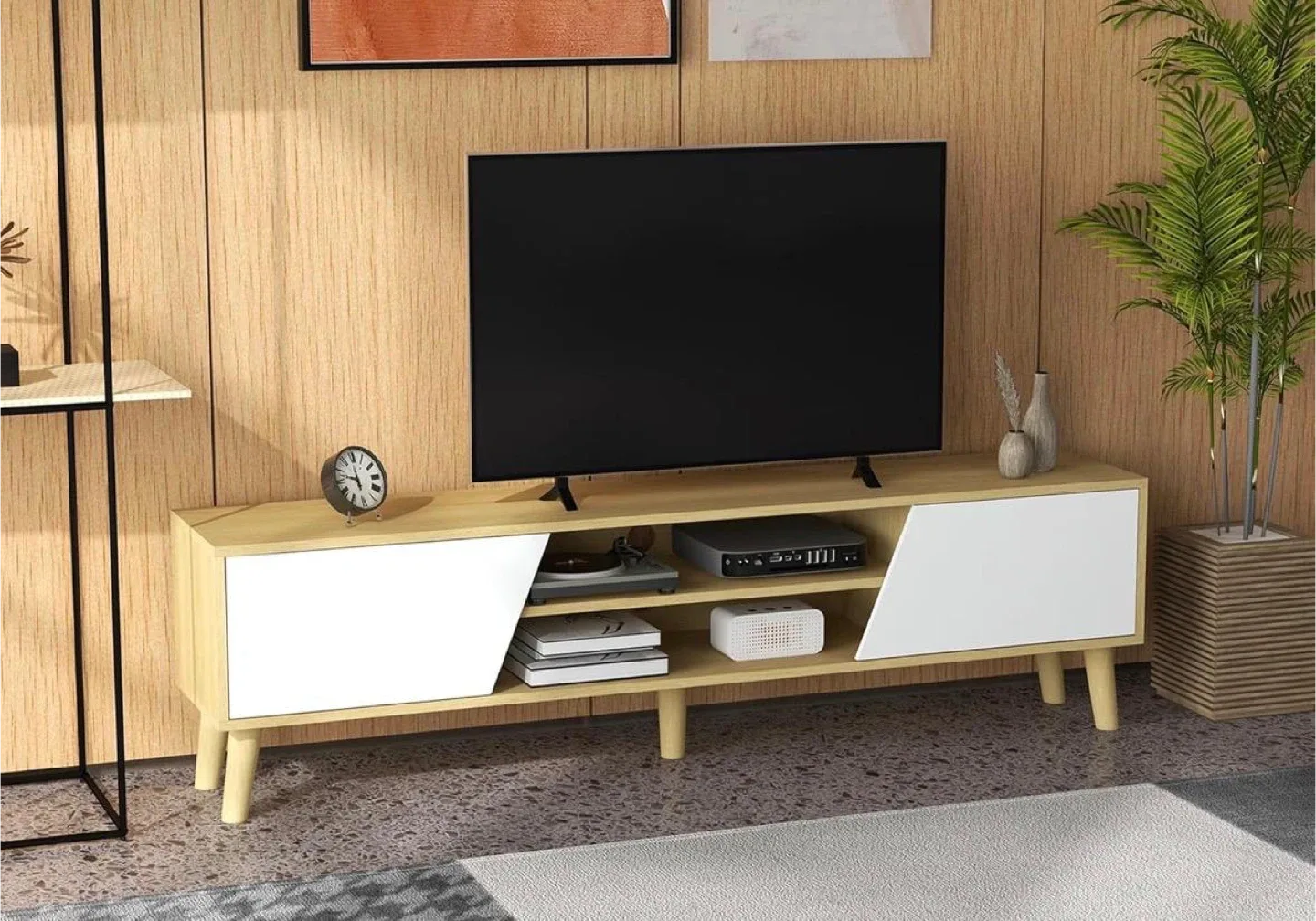 TV Stand Media Console - 59.1" Long