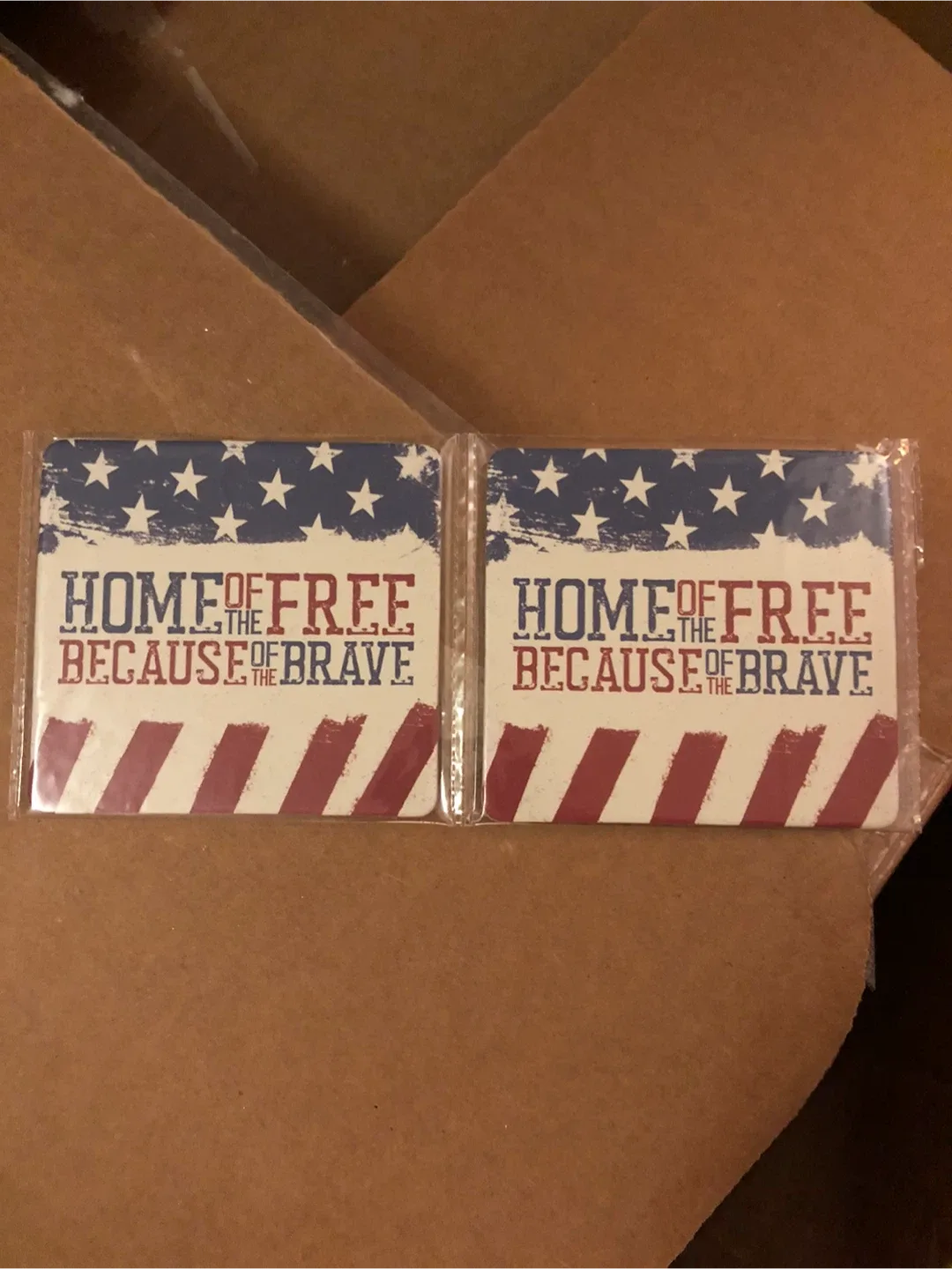 Home of the Free Because of the Brave Magnet Tile #Cleanout