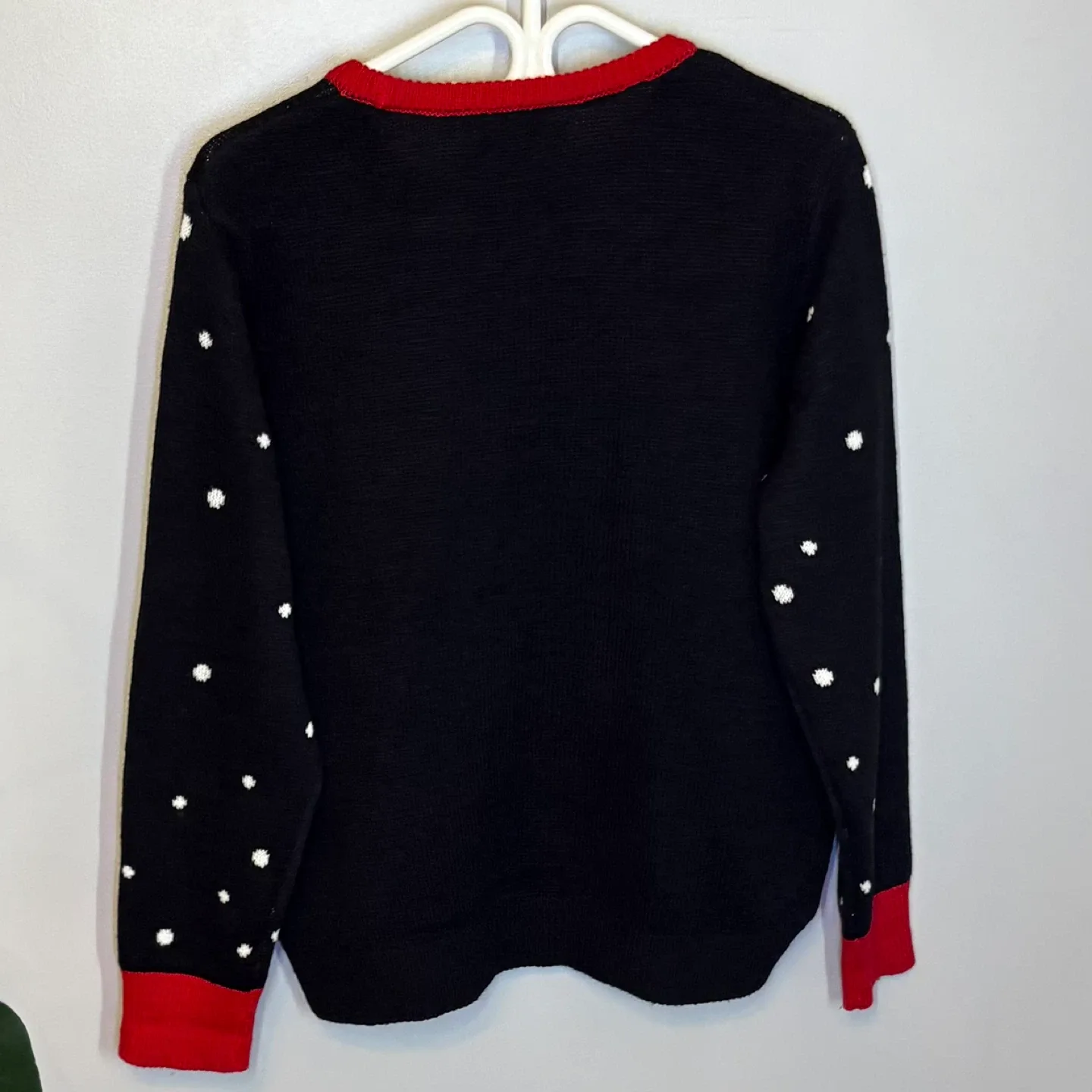 George Black Dashing Through The Snow Sequin Dachshund Sweater image indicator(5)