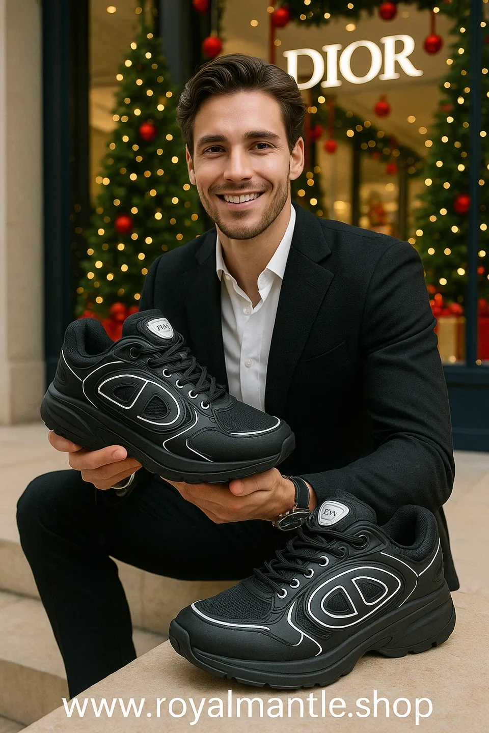 Dior B30 Sneaker - Black, gold