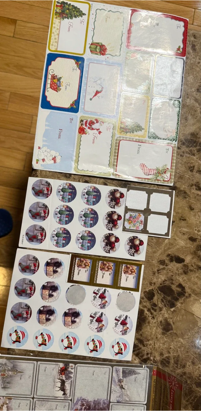 Christmas Gift Tags & Stickers - New #Cleanout