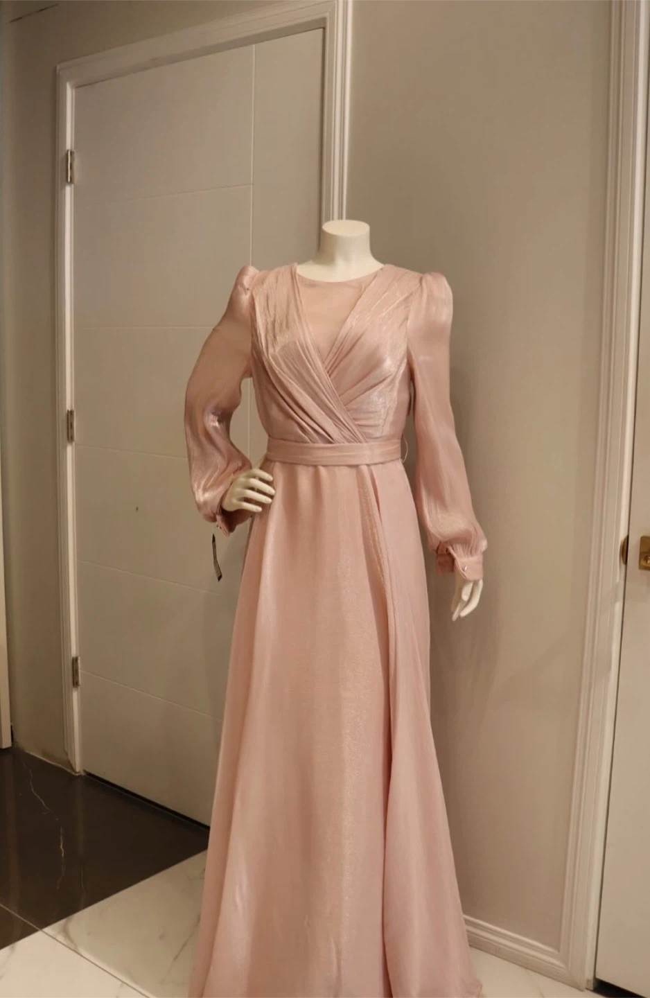 Pink Long Sleeve Dress