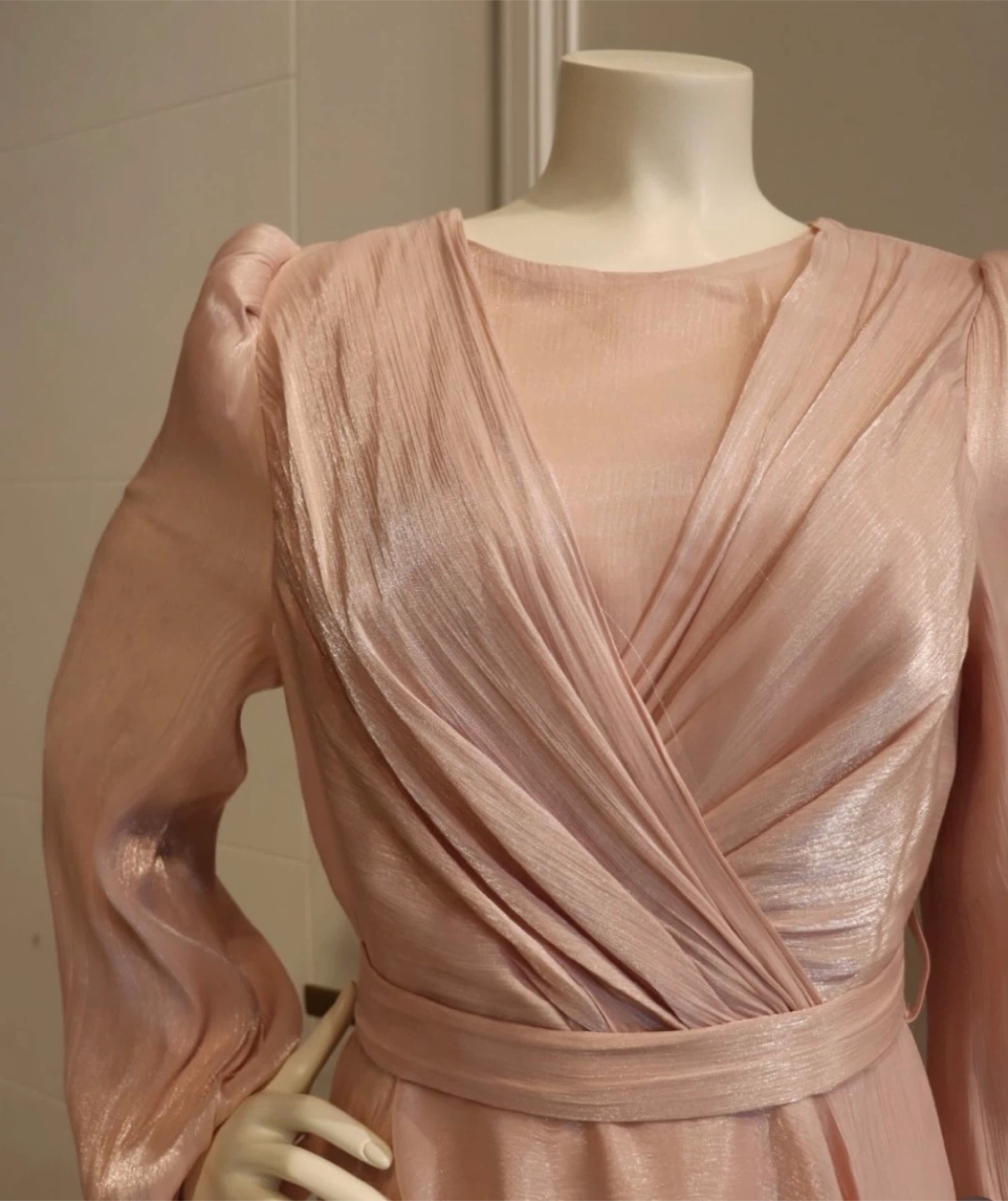 Pink Long Sleeve Dress - photo 2