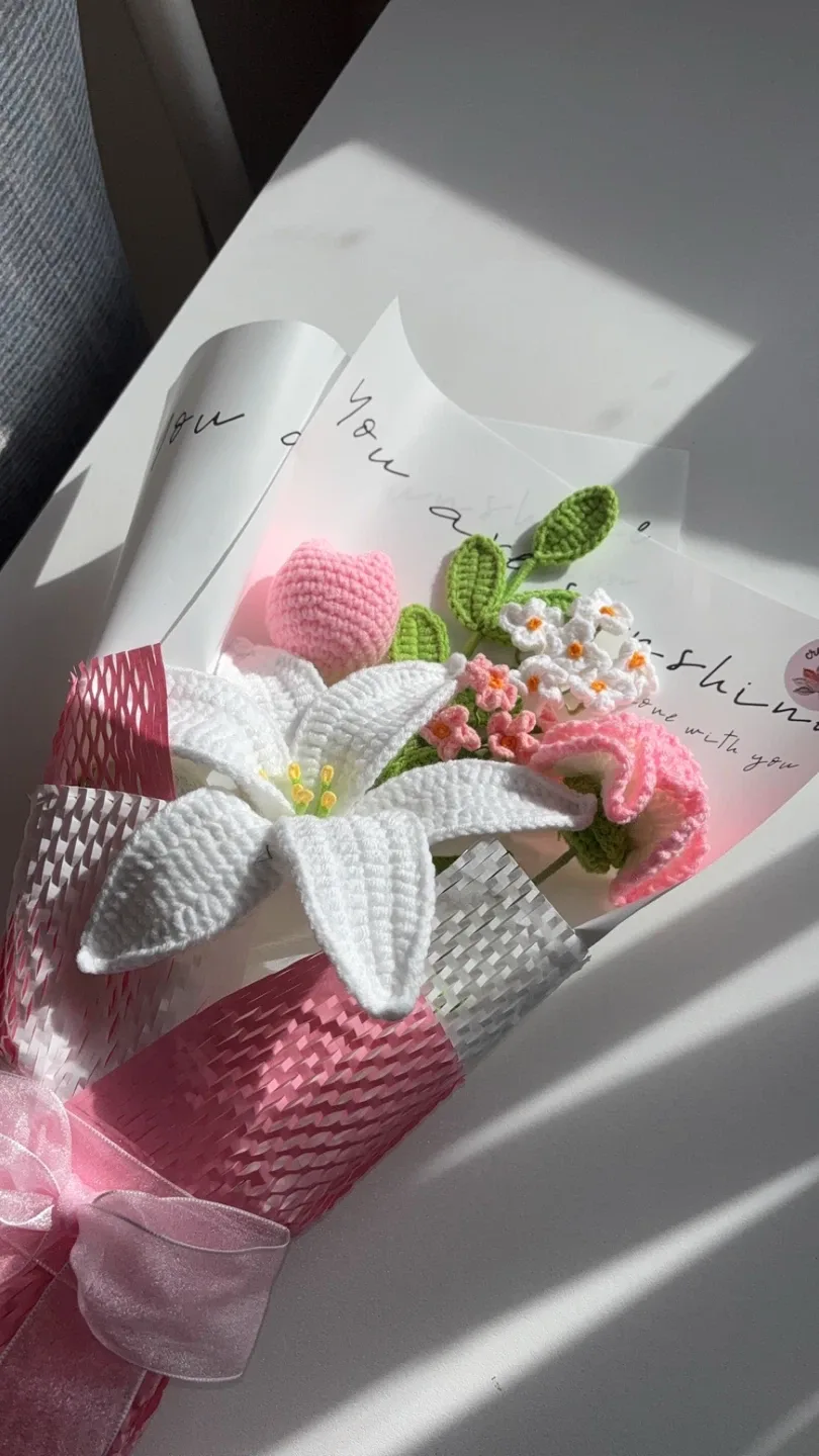 Crochet Flower Bouquet - Handmade