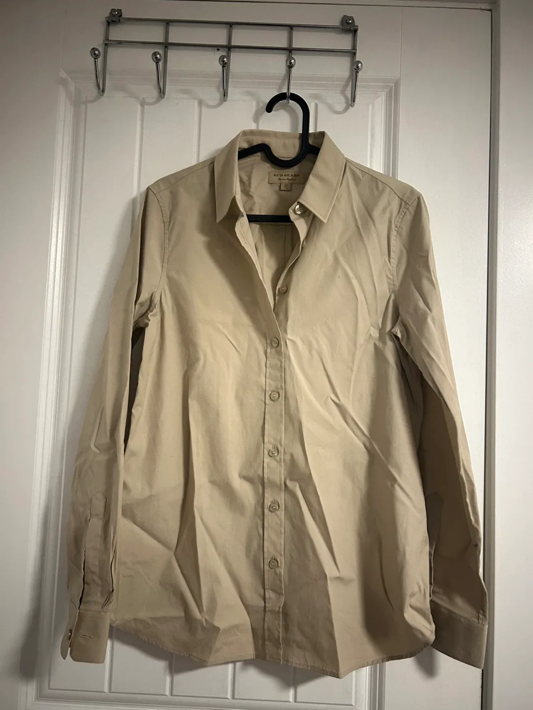 Burberry Beige Button-Up Shirt - Women's US 6