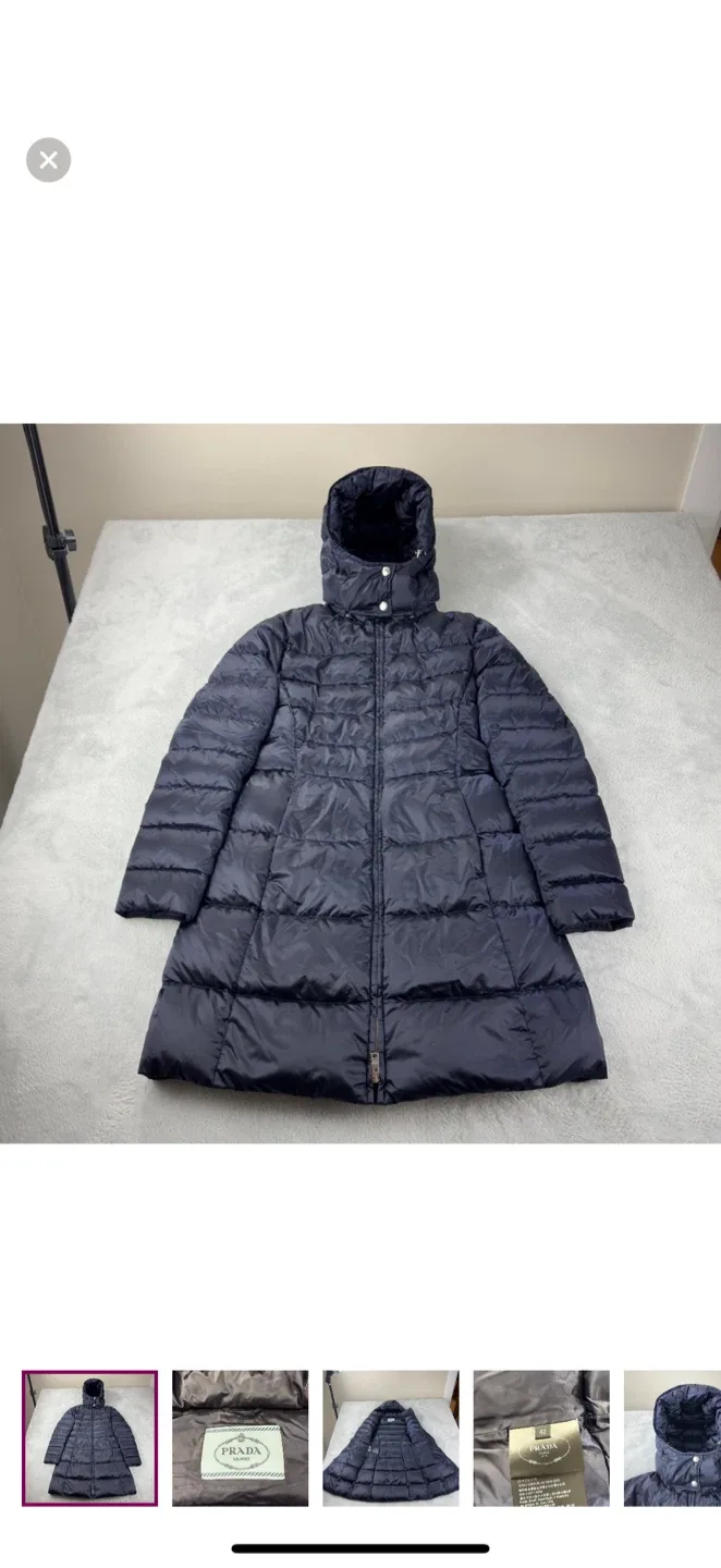 Prada Milano Down Puffer Coat - Size 42