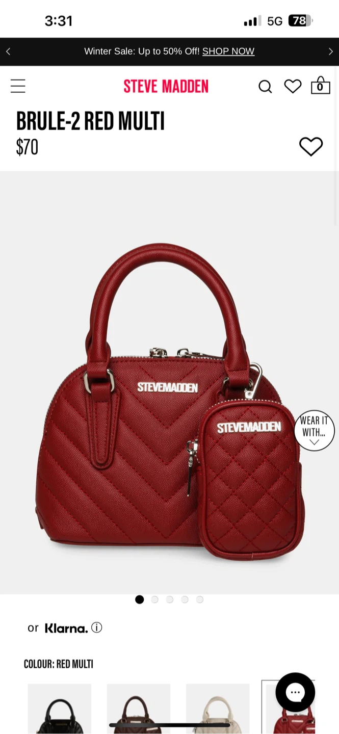 Steve Madden Brule-2 Red Multi Crossbody Bag - photo 4