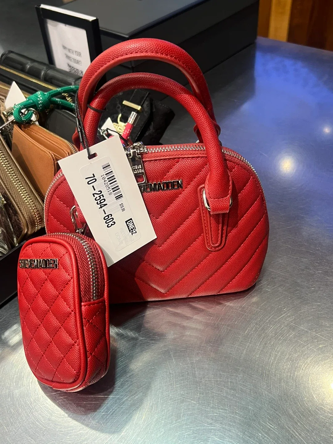 Steve Madden Brule-2 Red Multi Crossbody Bag