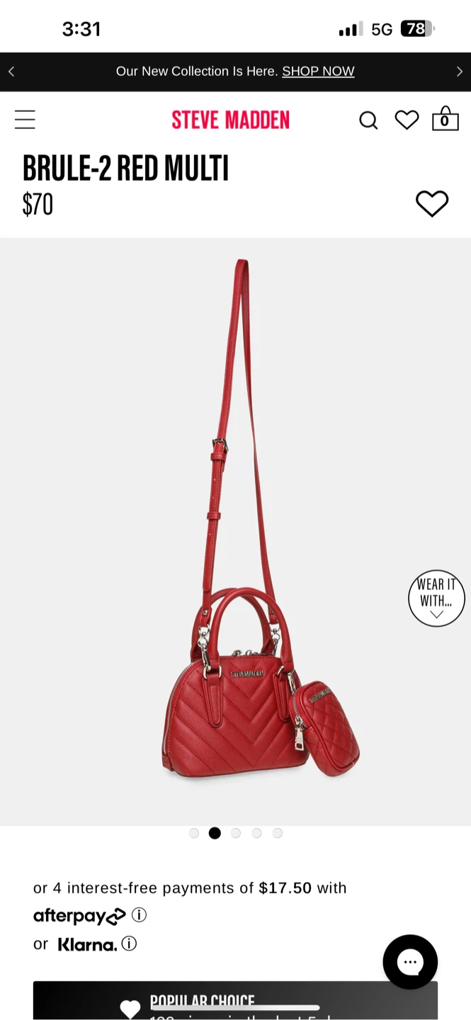 Steve Madden Brule-2 Red Multi Crossbody Bag - photo 3