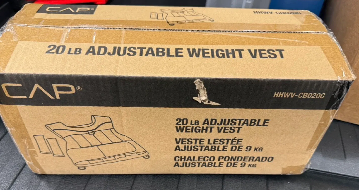 CAP 20 LB Adjustable Weight Vest - New in Box! #cleanout