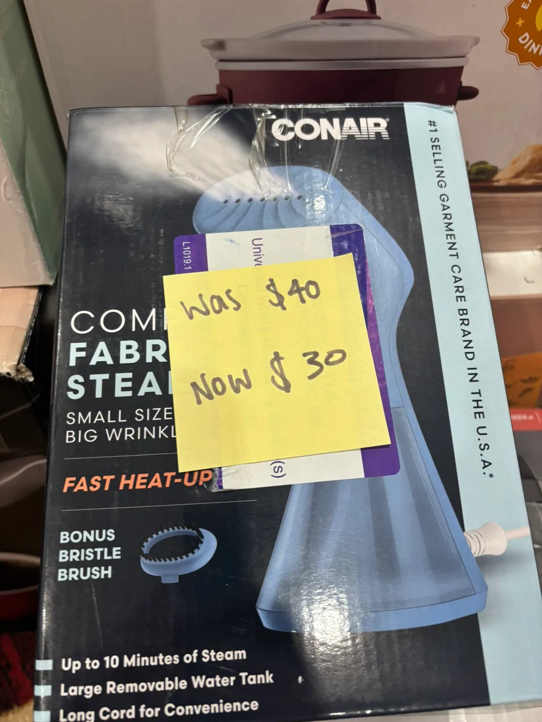 Conair Compact Fabric Steamer - Like New!