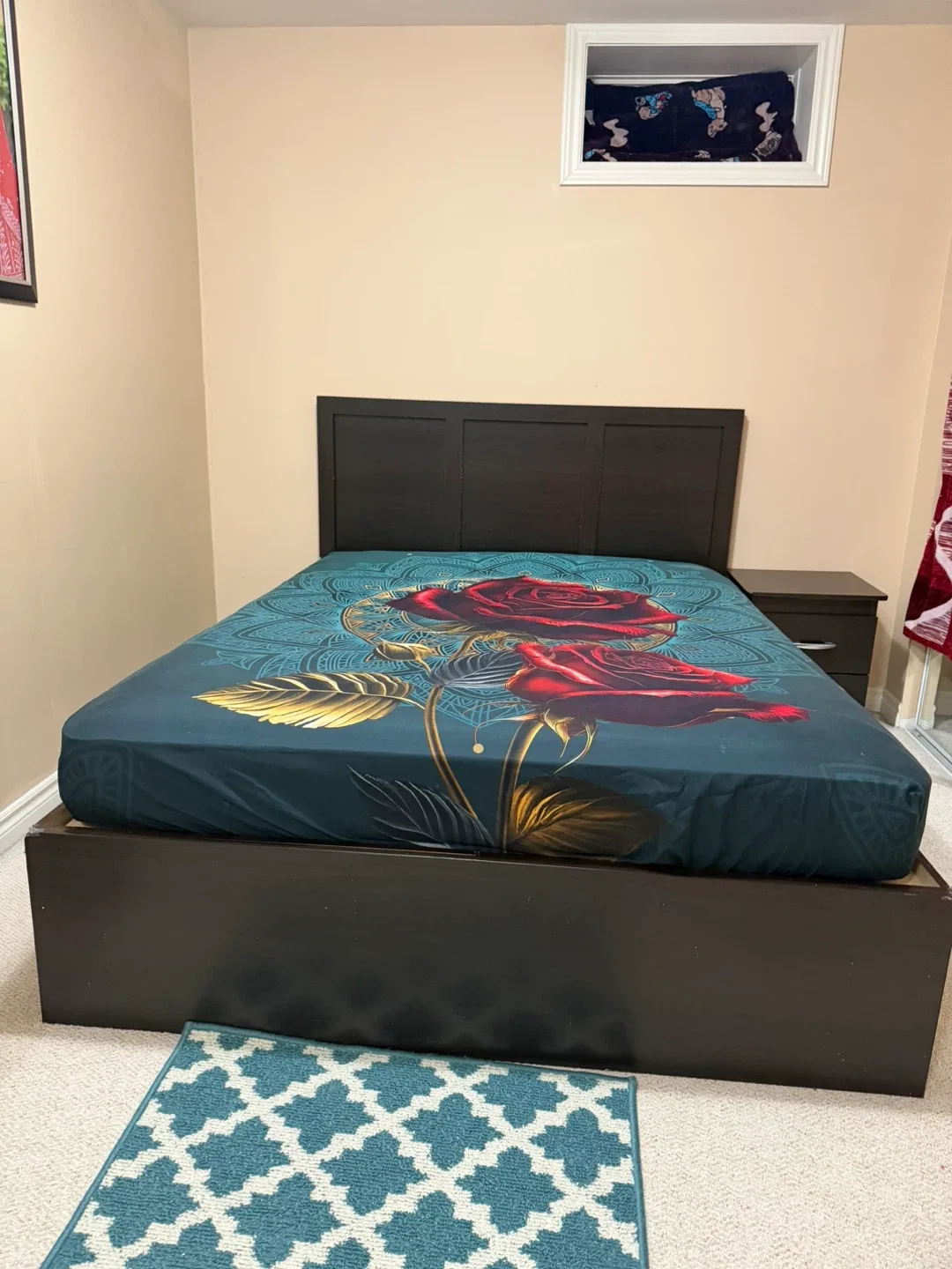 Dark Brown Dresser and Nightstand Set