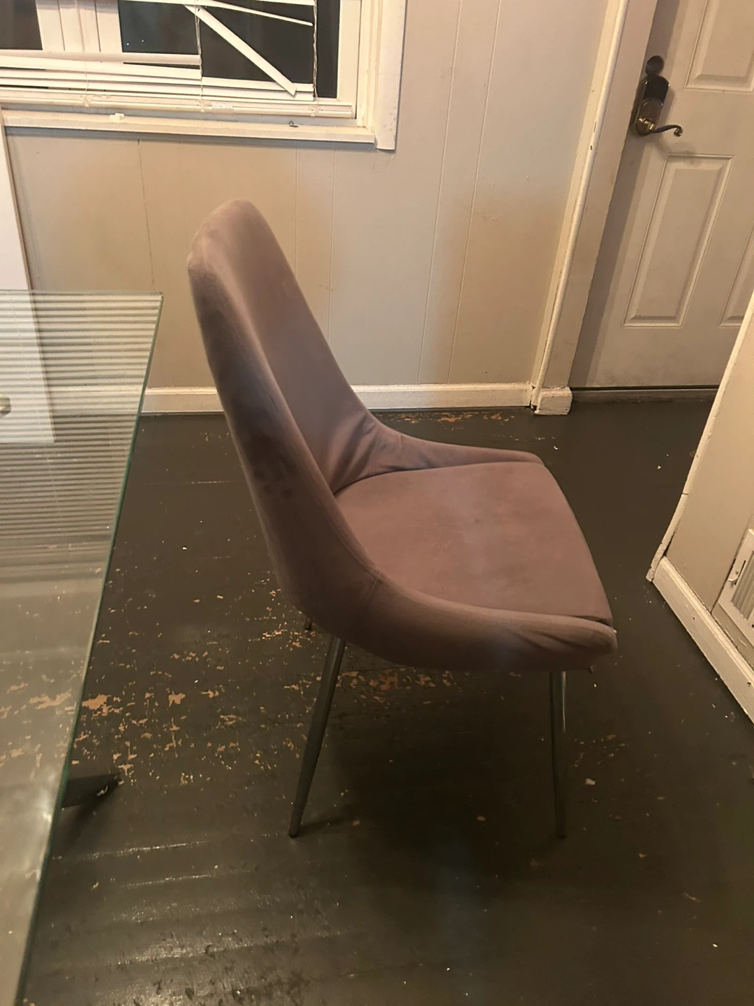 Glass kitchen table with 3 chairs included - photo 5