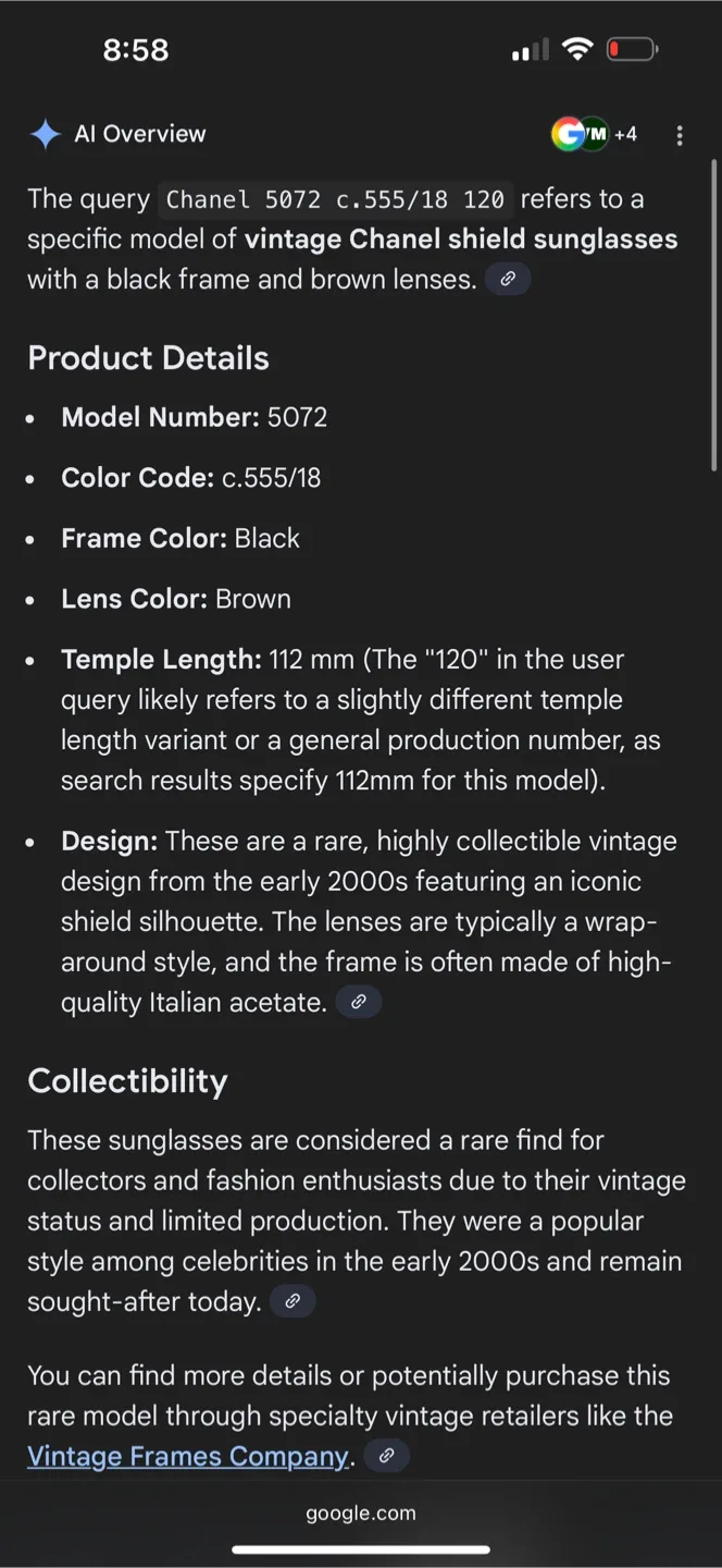 Chanel 5072 Sunglasses - Black Frame, Brown Lens image indicator(8)