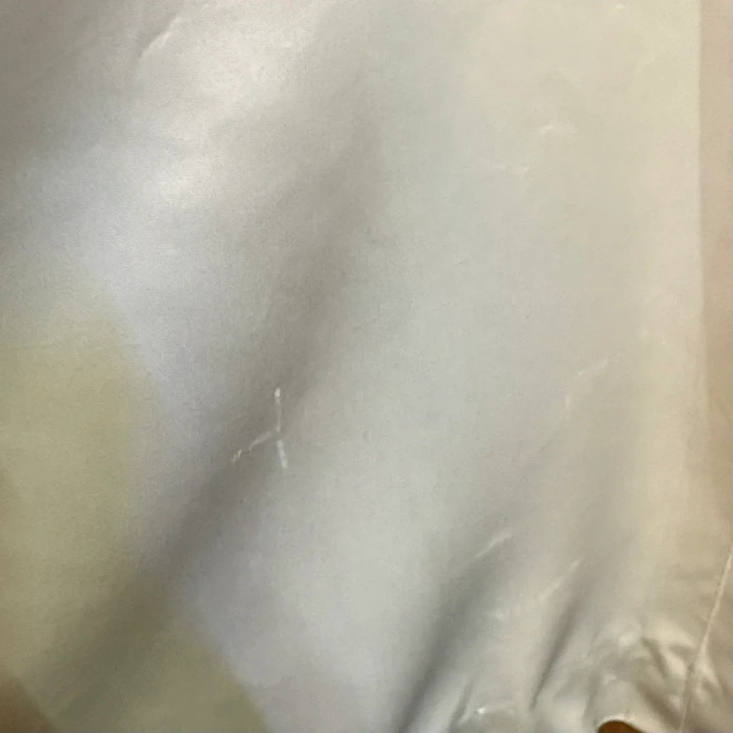 Vintage 1966 Handmade Satin Lace Empire Waist Wedding Dress image indicator(6)