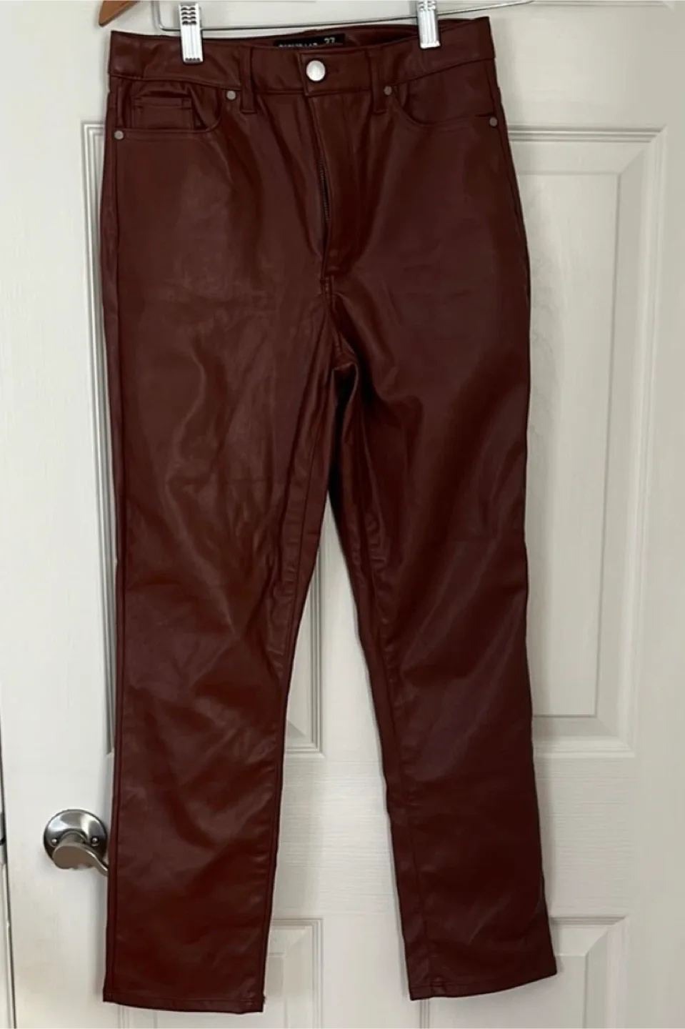 Design Lab Faux Leather Pants Size 27