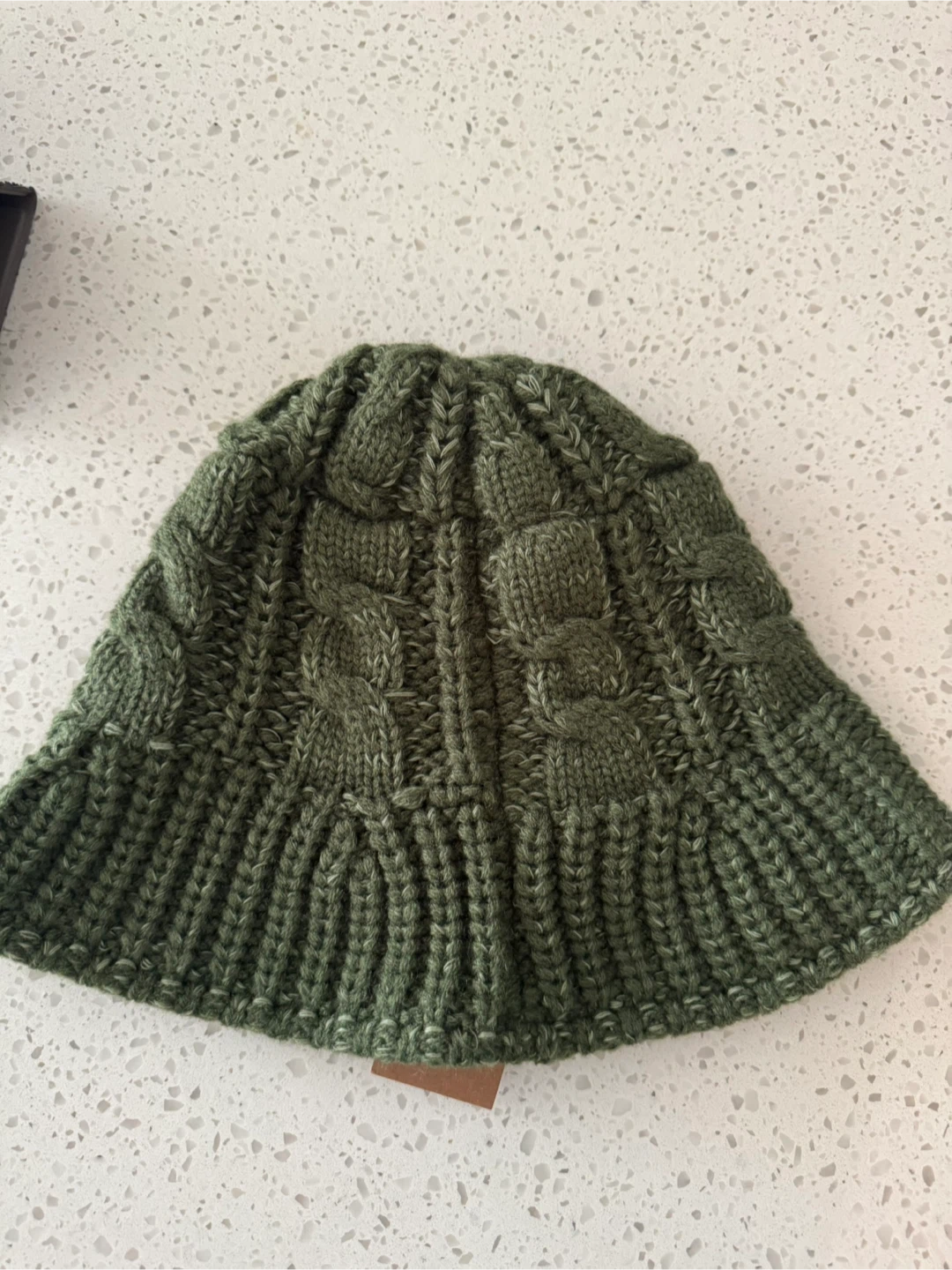 Stussy Cable Knit Bucket Hat Olive S/M - photo 2